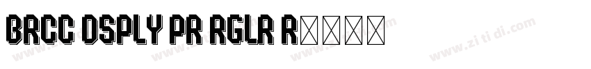Brcc Dsply PR Rglr R字体转换